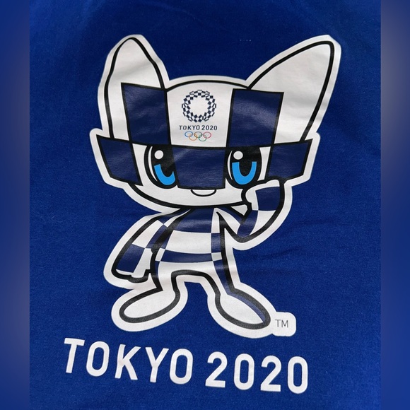 Tokyo 2020 Olympics T Shirt Miraitowa Men's XL Blue Short Sleeve Official Merch - Picture 2 of 4